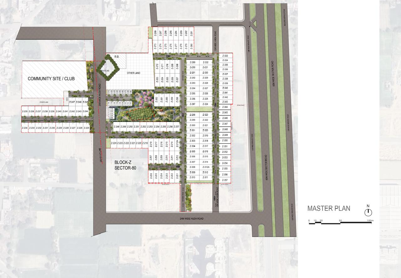 Wa Vana Block Z Sector 80 master plan