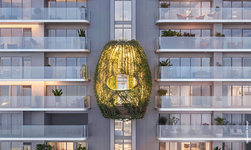 BPTP Skynest vertical garden architectural render