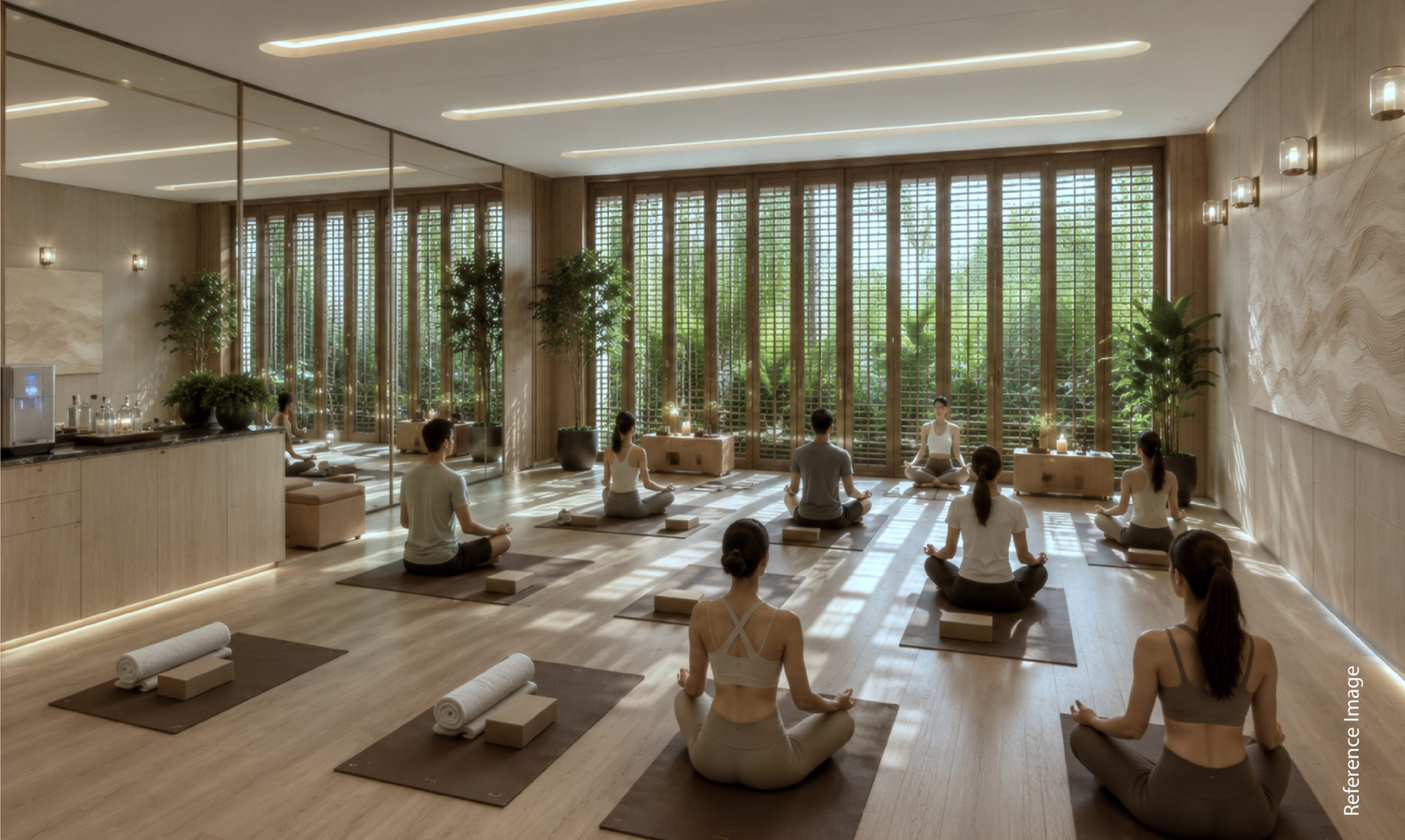 Fitness and wellness render at BPTP Skynest Towers
